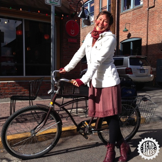 Julia Deskin says, "For me, being on my bike almost always guarantees a happier day."
