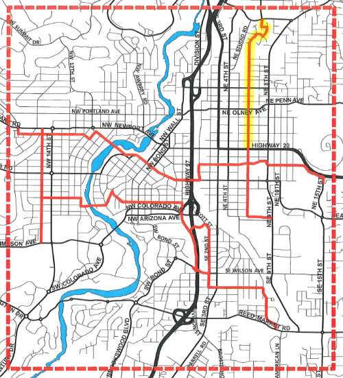City of Bend preliminary greenways map
